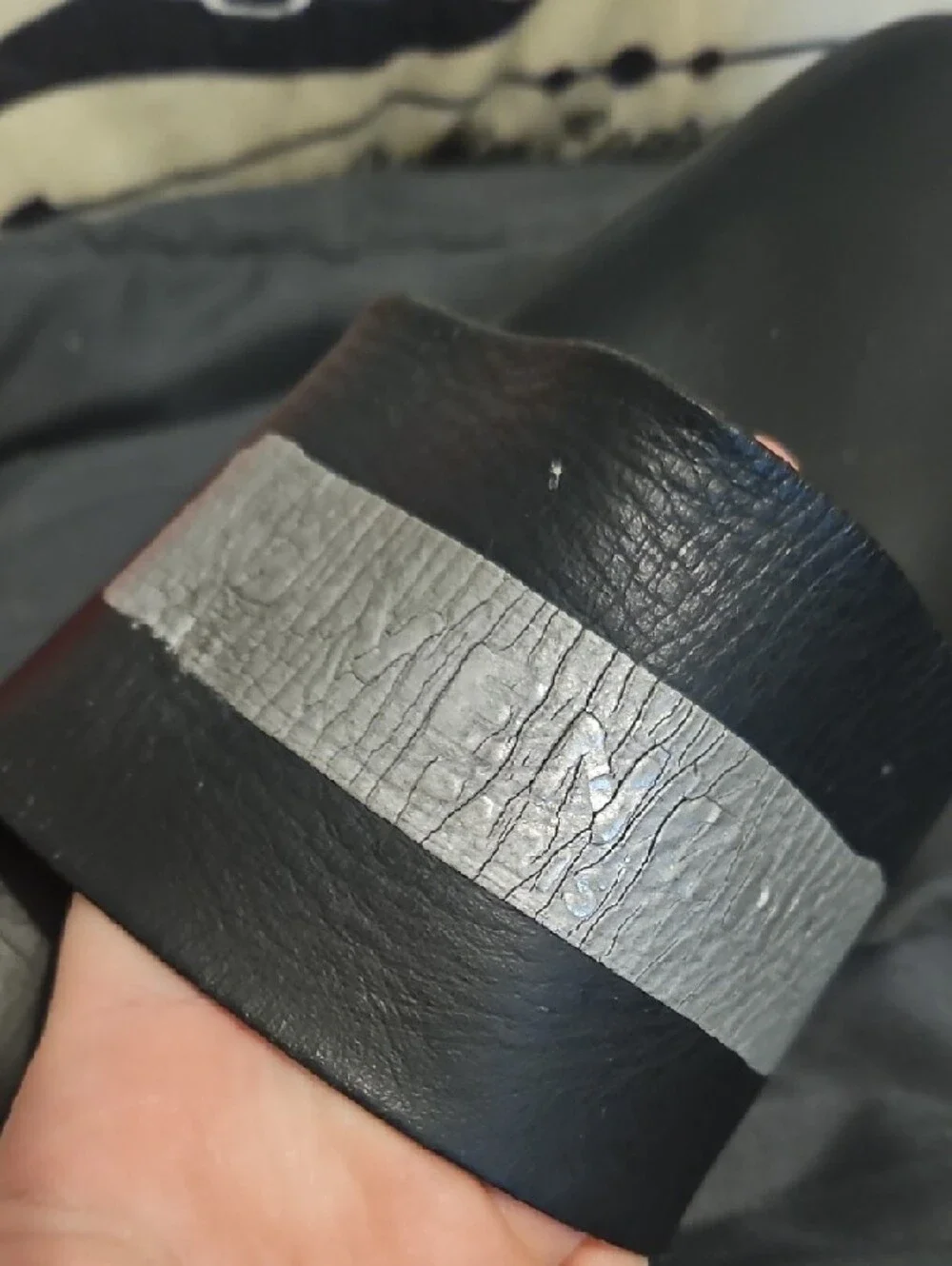 Givenchy Paris Black Slip-On Slides with Silver Stripe Size 11